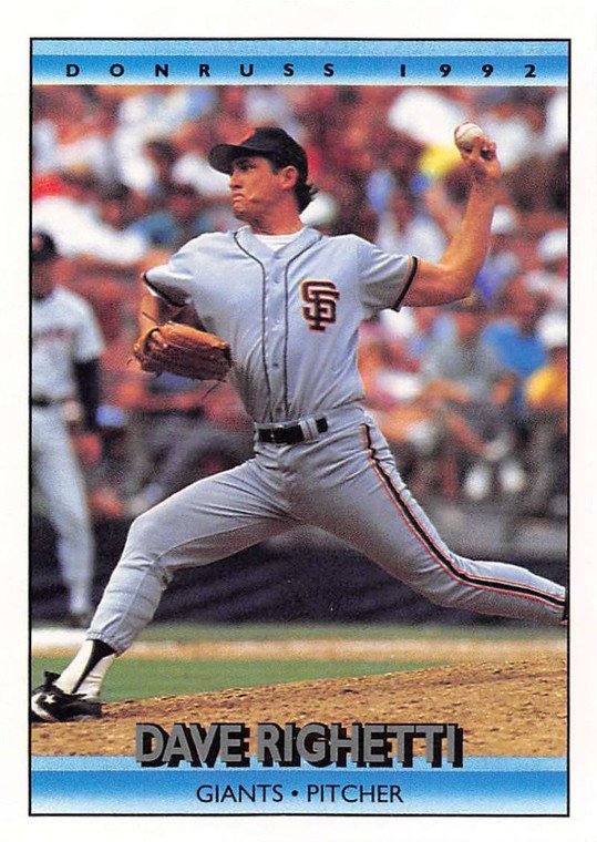 1992 Donruss #174 Dave Righetti VG San Francisco Giants 