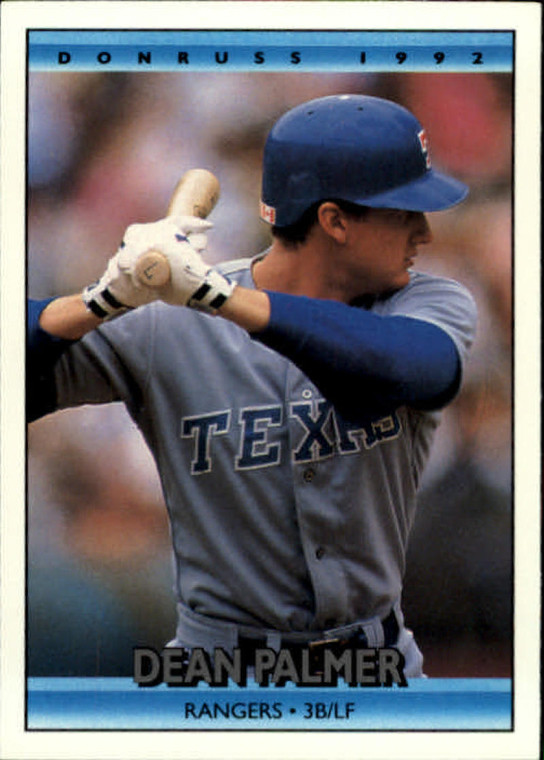 1992 Donruss #177 Dean Palmer VG Texas Rangers 