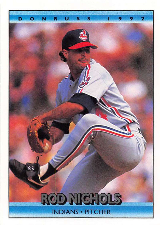 1992 Donruss #194 Rod Nichols VG Cleveland Indians 