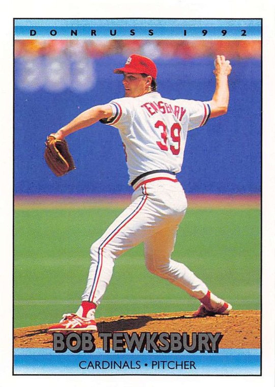1992 Donruss #201 Bob Tewksbury VG St. Louis Cardinals 