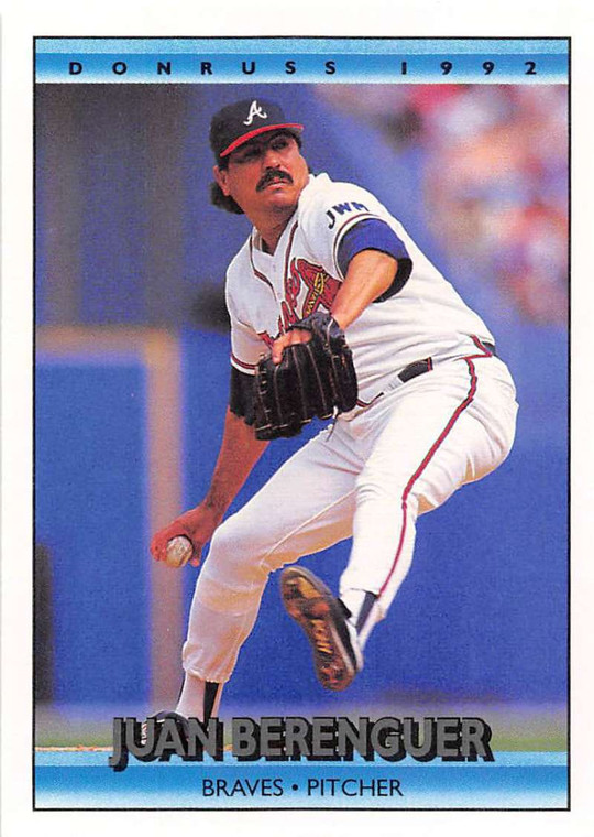 1992 Donruss #205 Juan Berenguer VG Atlanta Braves 