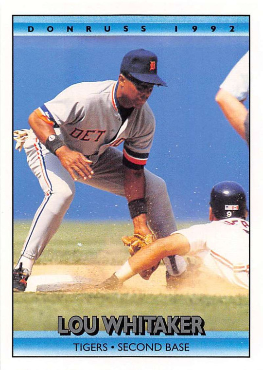 1992 Donruss #285 Lou Whitaker VG Detroit Tigers 