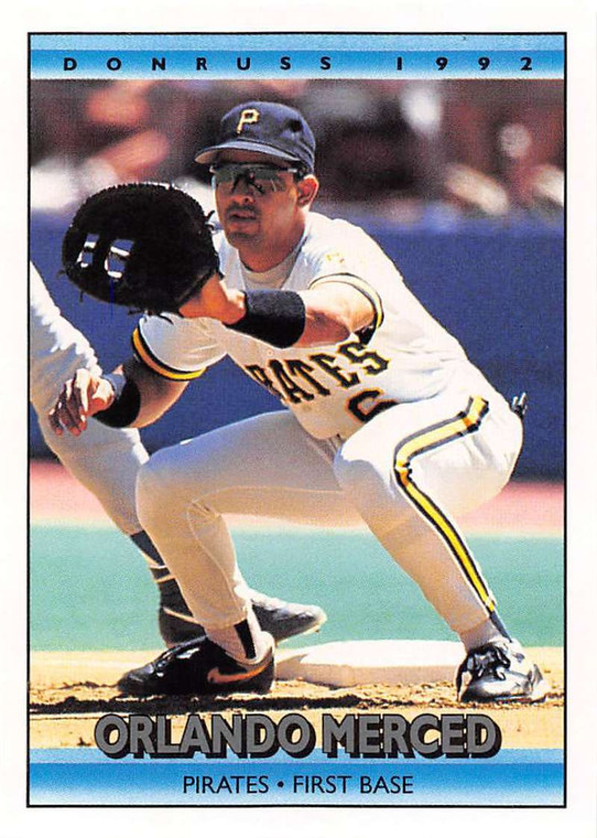 1992 Donruss #310 Orlando Merced VG Pittsburgh Pirates 