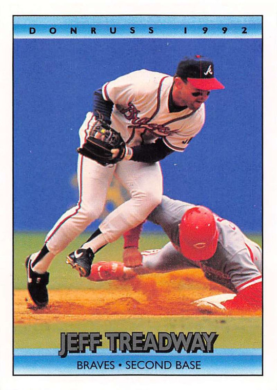 1992 Donruss #324 Jeff Treadway VG Atlanta Braves 