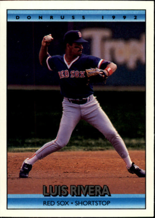 1992 Donruss #332 Luis Rivera VG Boston Red Sox 
