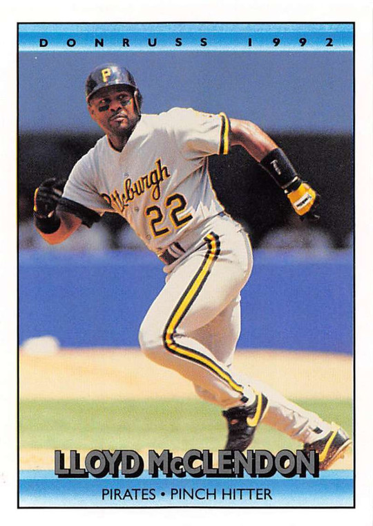1992 Donruss #338 Lloyd McClendon VG Pittsburgh Pirates 