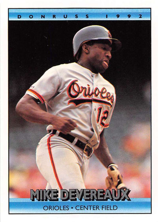 1992 Donruss #354 Mike Devereaux VG Baltimore Orioles 