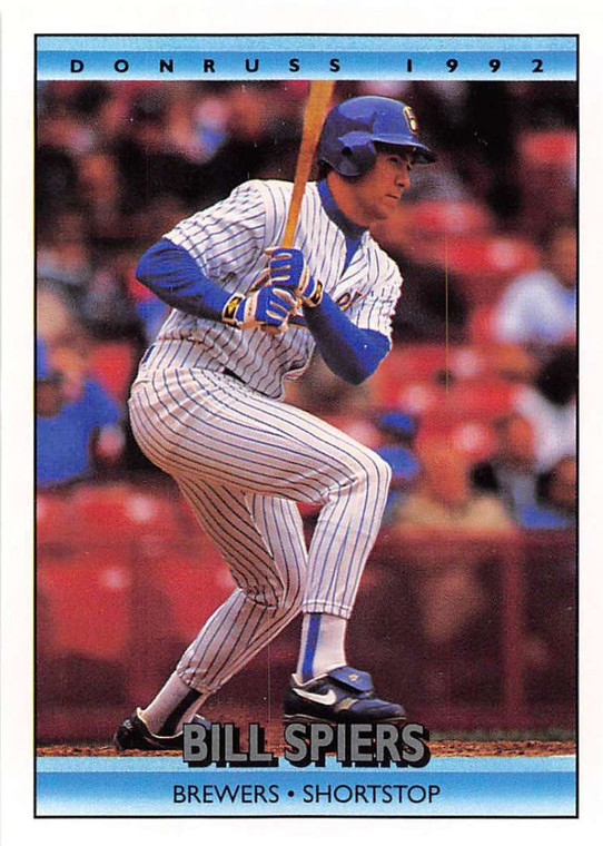 1992 Donruss #364 Bill Spiers VG Milwaukee Brewers 