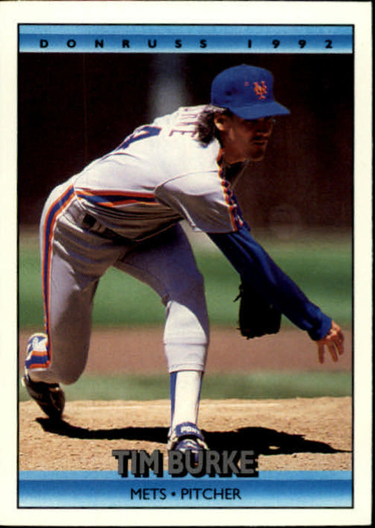 1992 Donruss #366 Tim Burke VG New York Mets 