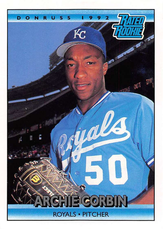 1992 Donruss #400 Archie Corbin RR VG RC Rookie Kansas City Royals 