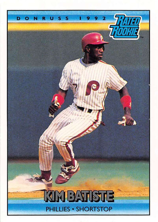 1992 Donruss #402 Kim Batiste RR VG Philadelphia Phillies 