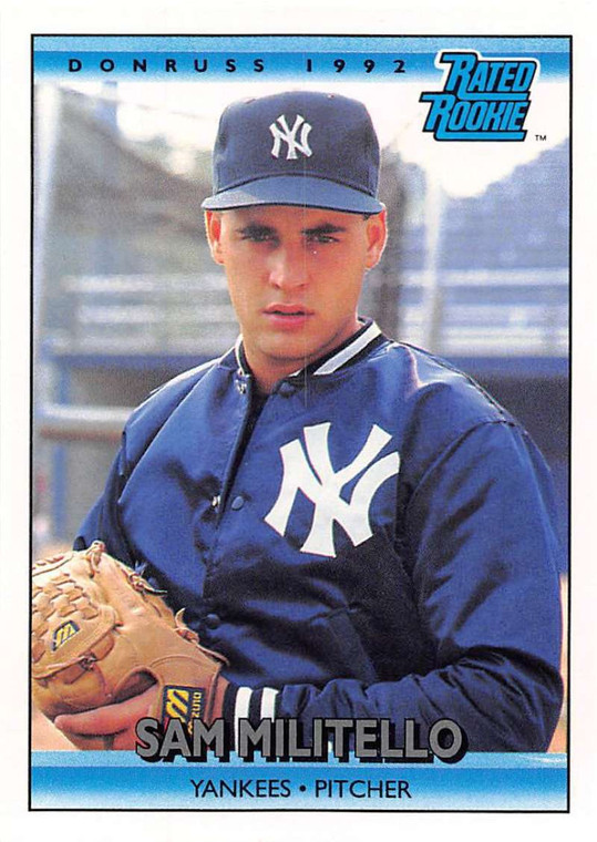1992 Donruss #407 Sam Militello RR VG New York Yankees 