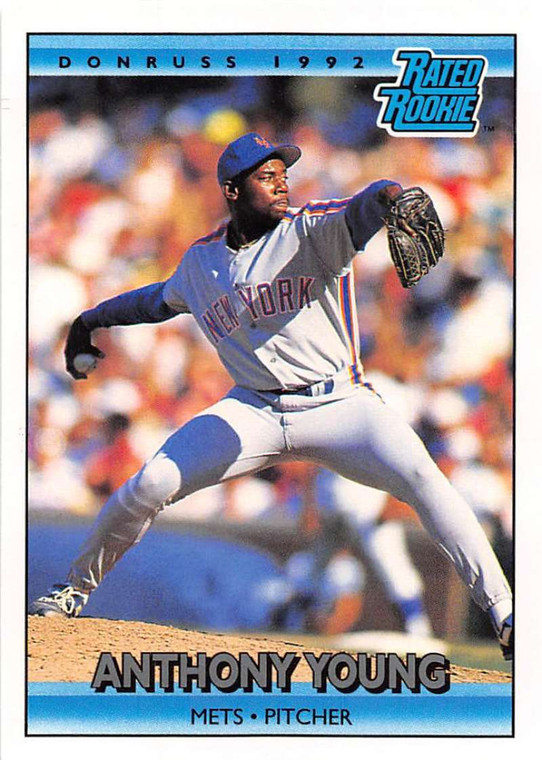 1992 Donruss #409 Anthony Young RR VG New York Mets 