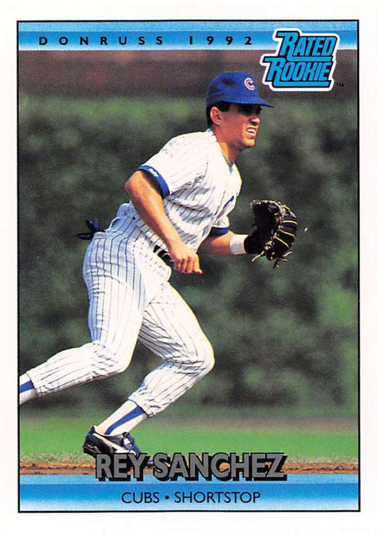 1992 Donruss #412 Rey Sanchez RR VG RC Rookie Chicago Cubs 