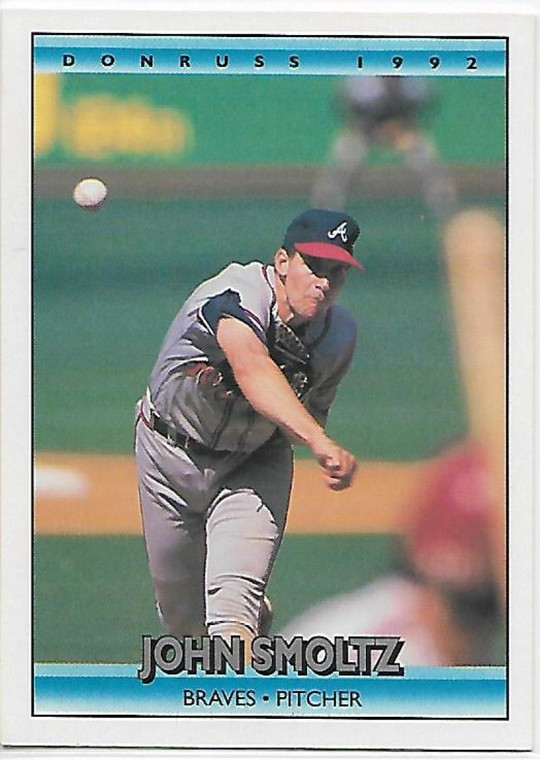 1992 Donruss #442 John Smoltz VG Atlanta Braves 