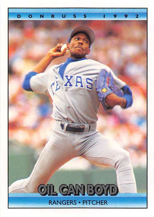 1992 Donruss #447 Oil Can Boyd VG Texas Rangers 