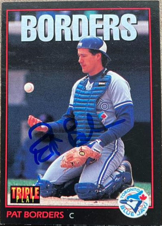 Pat Borders Autographed 1993 Triple Play #134