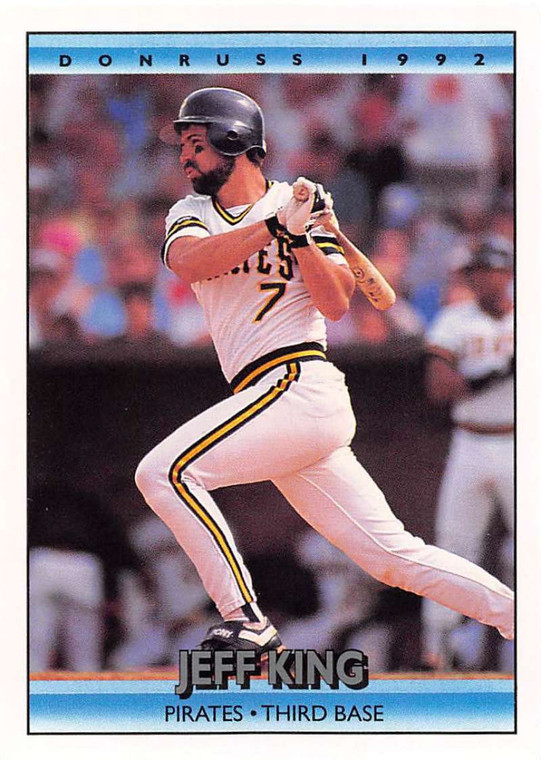 1992 Donruss #468 Jeff King VG Pittsburgh Pirates 