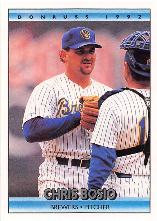 1992 Donruss #471 Chris Bosio VG Milwaukee Brewers 