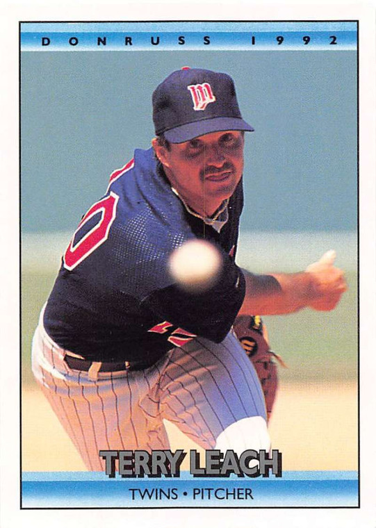 1992 Donruss #484 Terry Leach VG Minnesota Twins 