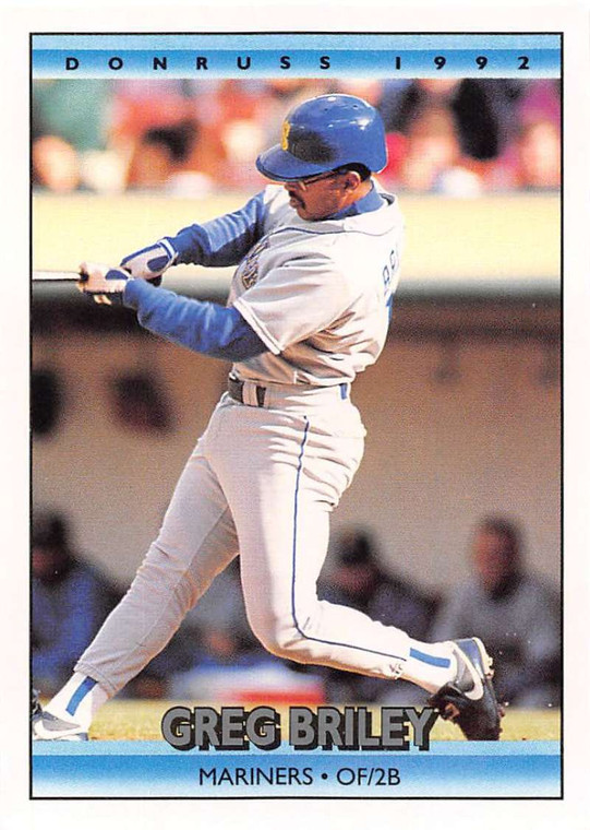 1992 Donruss #487 Greg Briley VG Seattle Mariners 