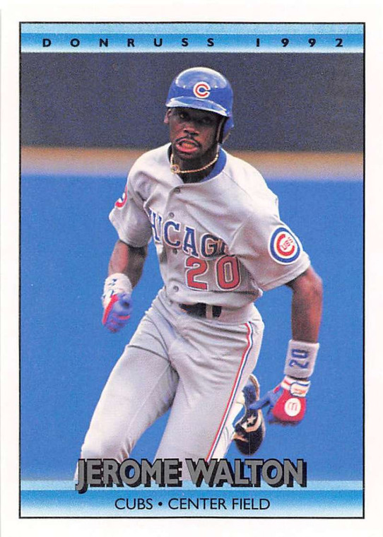 1992 Donruss #528 Jerome Walton VG Chicago Cubs 