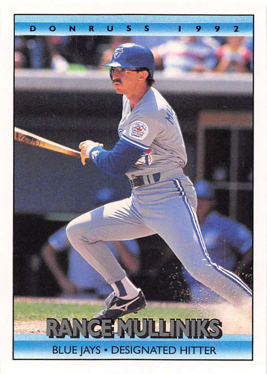 1992 Donruss #542 Rance Mulliniks VG Toronto Blue Jays 