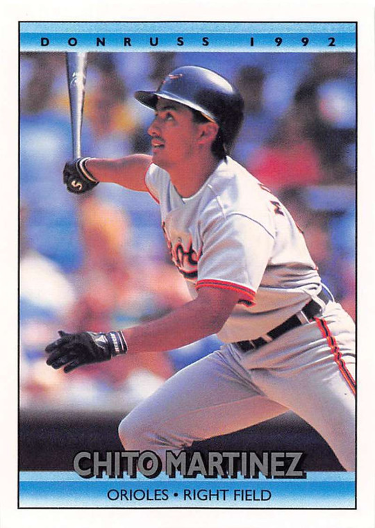1992 Donruss #558 Chito Martinez VG Baltimore Orioles 