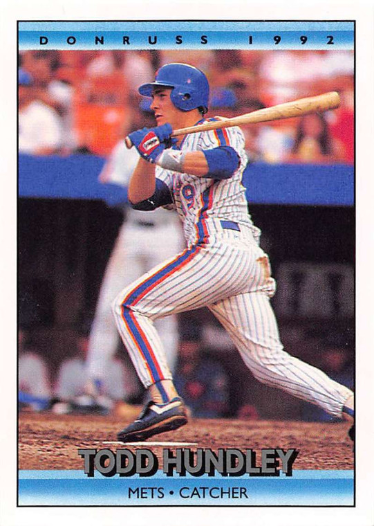 1992 Donruss #568 Todd Hundley VG New York Mets 
