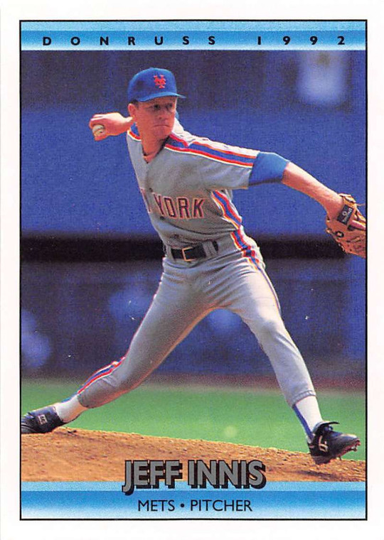 1992 Donruss #587 Jeff Innis VG New York Mets 