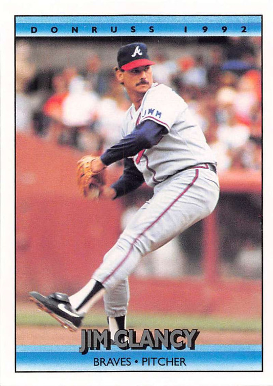1992 Donruss #639 Jim Clancy VG Atlanta Braves 