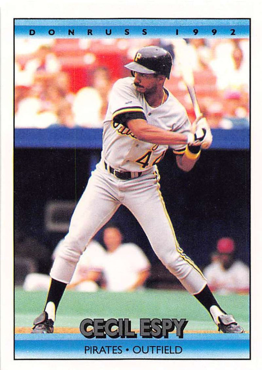 1992 Donruss #678 Cecil Espy VG Pittsburgh Pirates 