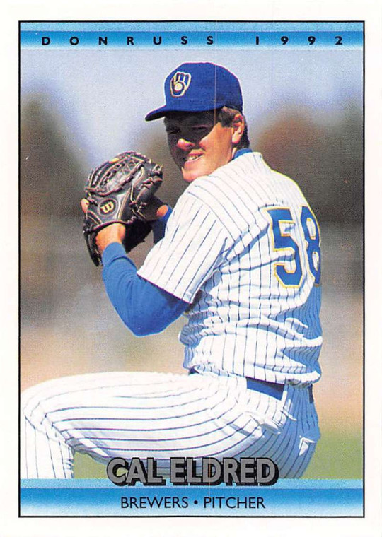 1992 Donruss #718 Cal Eldred VG Milwaukee Brewers 