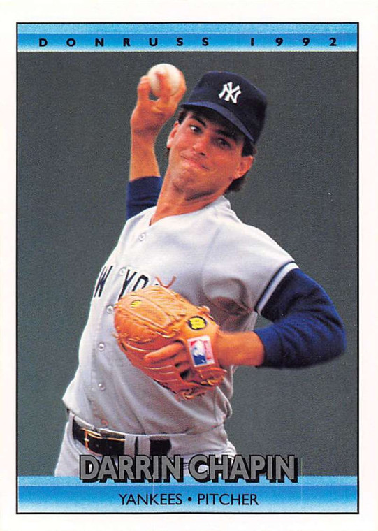 1992 Donruss #745 Darrin Chapin VG RC Rookie New York Yankees 