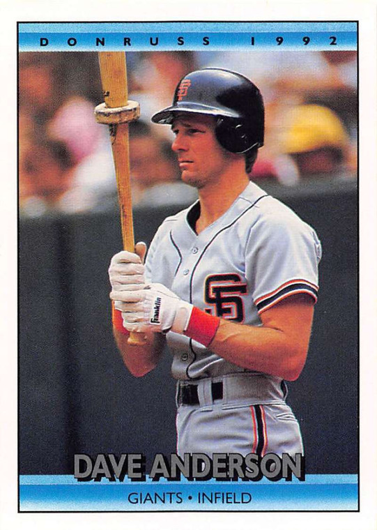 1992 Donruss #759 Dave Anderson VG San Francisco Giants 