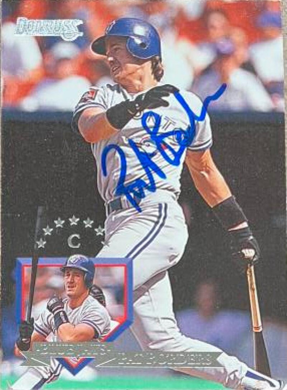 SOLD 6293 Pat Borders Autographed 1995 Donruss #499