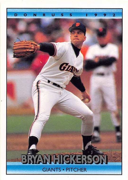 1992 Donruss #783 Bryan Hickerson VG RC Rookie San Francisco Giants 
