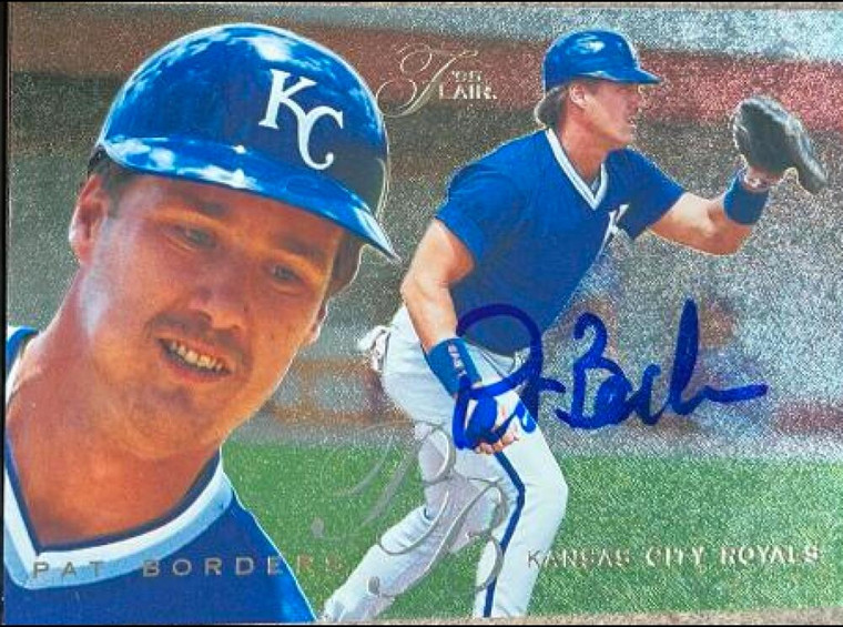 Pat Borders Autographed 1995 Flair #263