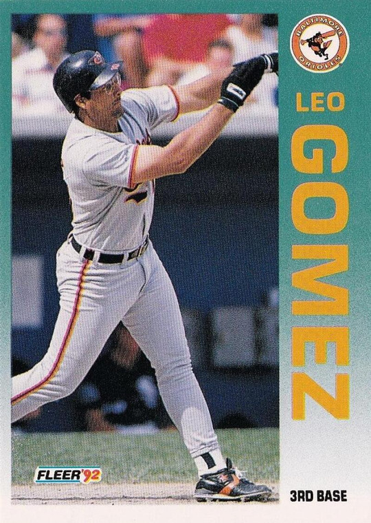 1992 Fleer #8 Leo Gomez VG Baltimore Orioles 