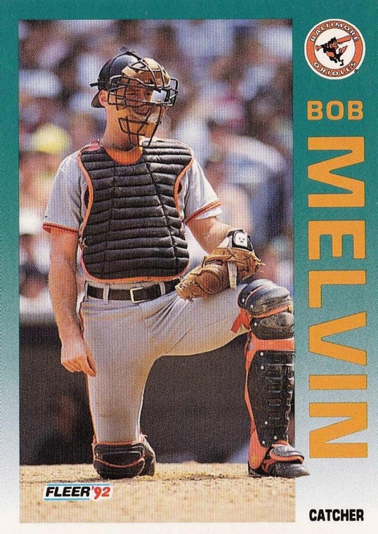1992 Fleer #15 Bob Melvin VG Baltimore Orioles 