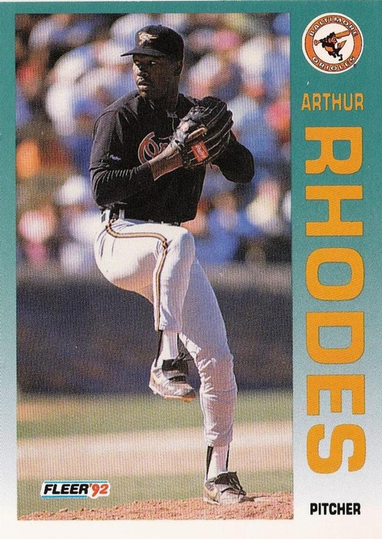 1992 Fleer #24 Arthur Rhodes VG Baltimore Orioles 