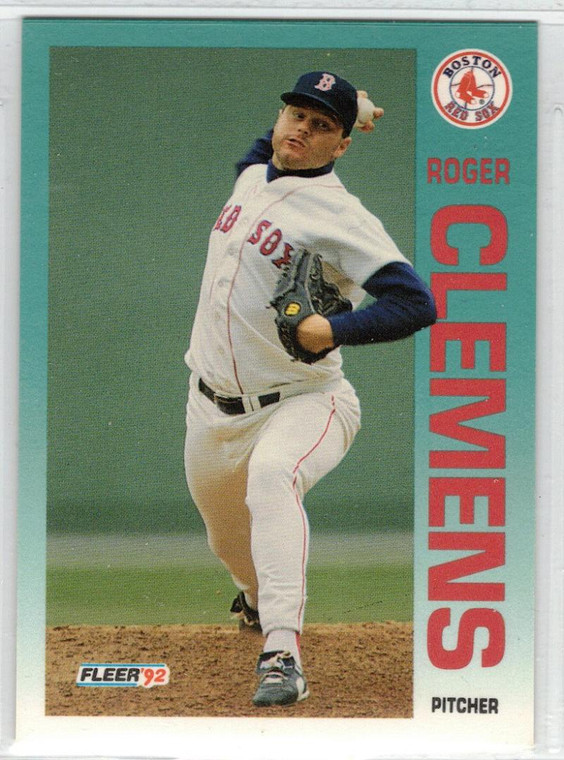 1992 Fleer #37 Roger Clemens VG Boston Red Sox 