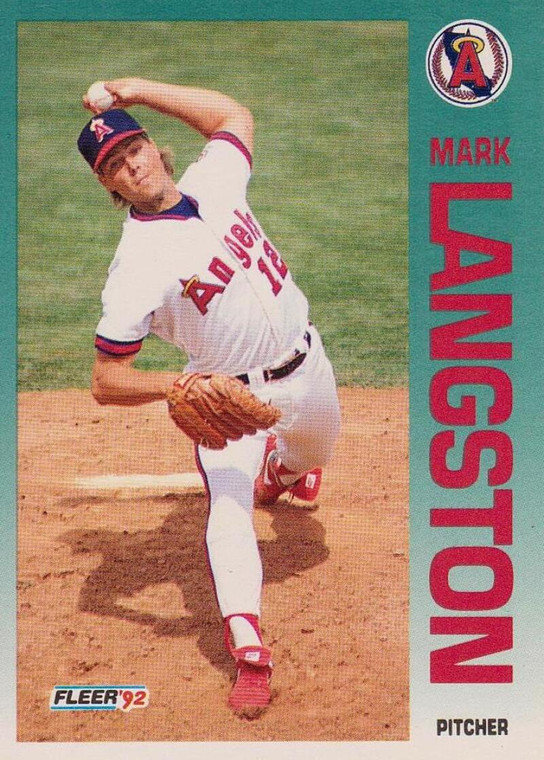 1992 Fleer #63 Mark Langston VG California Angels 