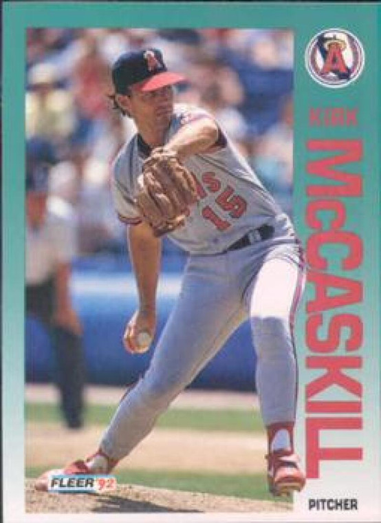 1992 Fleer #64 Kirk McCaskill VG California Angels 