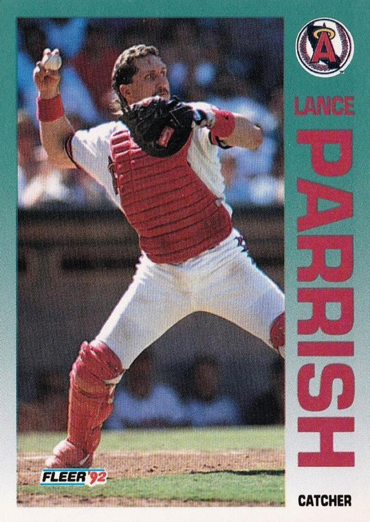 1992 Fleer #66 Lance Parrish VG California Angels 