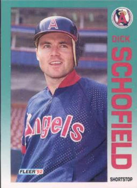 1992 Fleer #69 Dick Schofield VG California Angels 