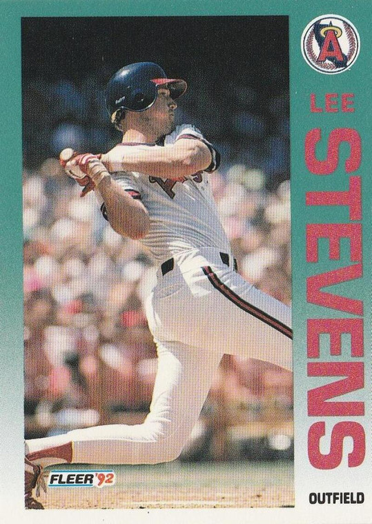 1992 Fleer #71 Lee Stevens VG California Angels 
