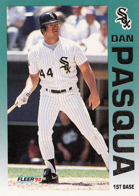 1992 Fleer #93 Dan Pasqua VG Chicago White Sox 