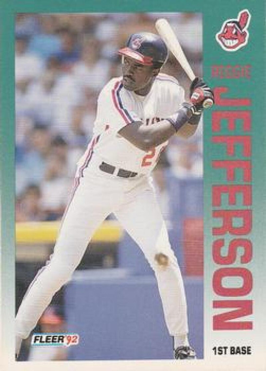 1992 Fleer #113 Reggie Jefferson VG Cleveland Indians 