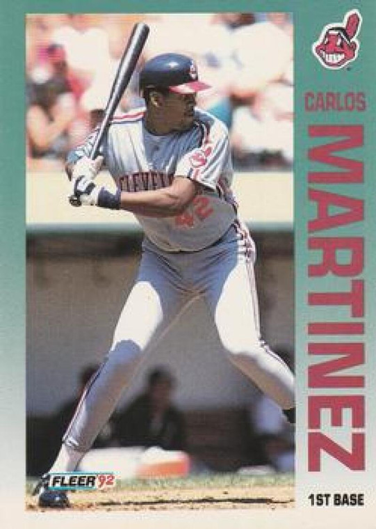 1992 Fleer #117 Carlos Martinez VG Cleveland Indians 
